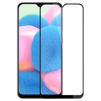 iLike Samsung Galaxy A30s Pellicola protettiva in vetro temperato 2.5D Black Frame Full Glue