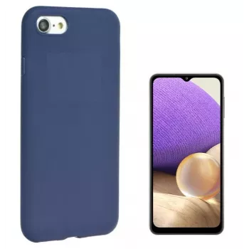 iLike Samsung Galaxy A32 (A326) 5G Custodia in silicone morbido blu