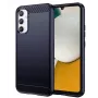 iLike Custodia Flessibile in Silicone Carbon per Samsung Galaxy A34 5G Blu
