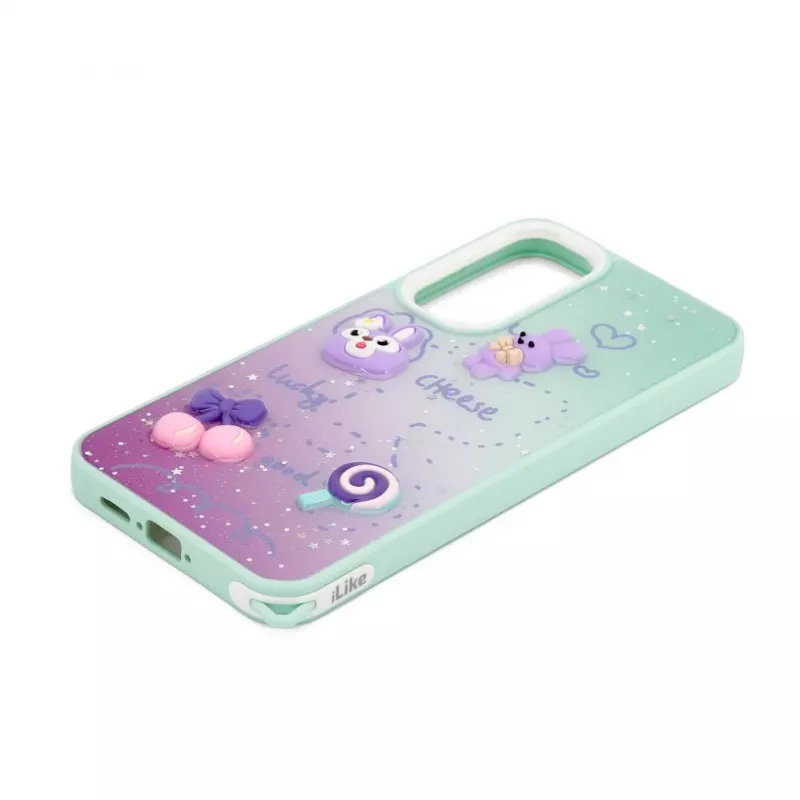 iLike Samsung Galaxy A35 Epoxy Cartoon cover menta