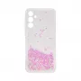iLike Samsung Galaxy A35 custodia in silicone Water Glitter rosa chiaro