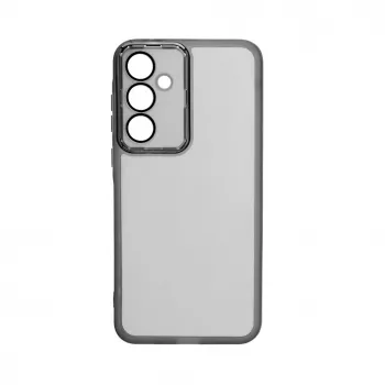 iLike Samsung Galaxy A35 Custodia trasparente con protezione fotocamera nera
