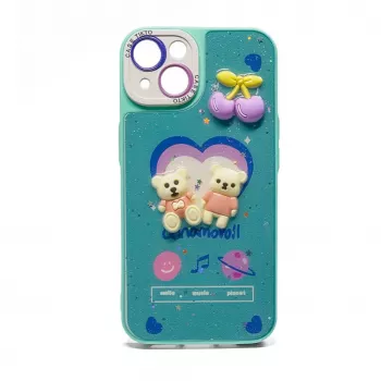 iLike Samsung Galaxy A54 Epoxy Cartoon Cover blu