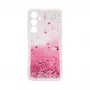 iLike Samsung Galaxy A55 Custodia in silicone Water Glitter rosa