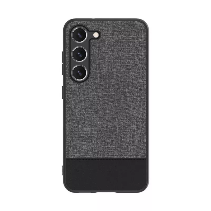 iLike Samsung Galaxy S23 Cover posteriore plastica pelle Grigio