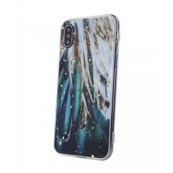 iLike Samsung Custodia Gold Glam per Samsung Galaxy A14 4G / A14 5G Feathers