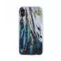 iLike Custodia Samsung Gold Glam per Samsung Galaxy A53 5G - Design Piume, Trasparente con Dettagli Dorati