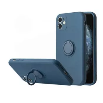 iLike Custodia Silicone Ring per Xiaomi Redmi Note 10 Pro / Pro Max - blu