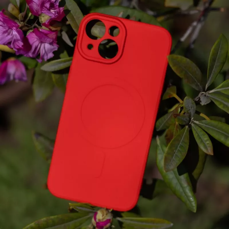 iLike Simple Color Mag Case per Samsung Galaxy A57 5G rosso