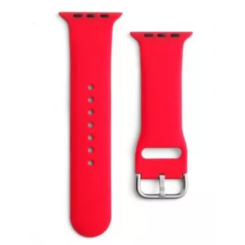 iLike Strap APS cinturino in silicone per Apple Watch 8/7/6/5/4/3/2/SE (41/40/38 mm) rosso
