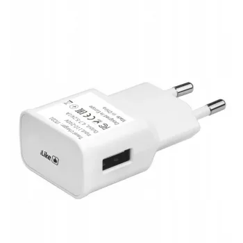 iLike caricabatterie da viaggio ITC01 bianco - caricabatterie da parete 5W USB-A con spina EU