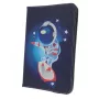 iLike Custodia universale Cosmonaut per tablet 9-10 pollici, pelle PU, multicolore, funzione stand, elastico, interno in microfibra