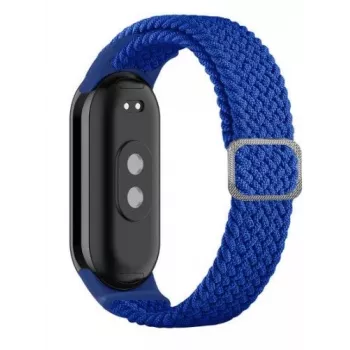 iLike Cinturino in tessuto intrecciato per Mi Band 8 blu