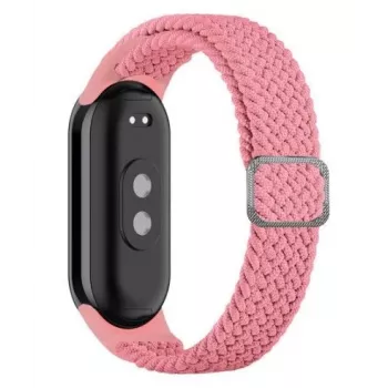 iLike Universale Mi Band 8 Cinturino in tessuto intrecciato rosa