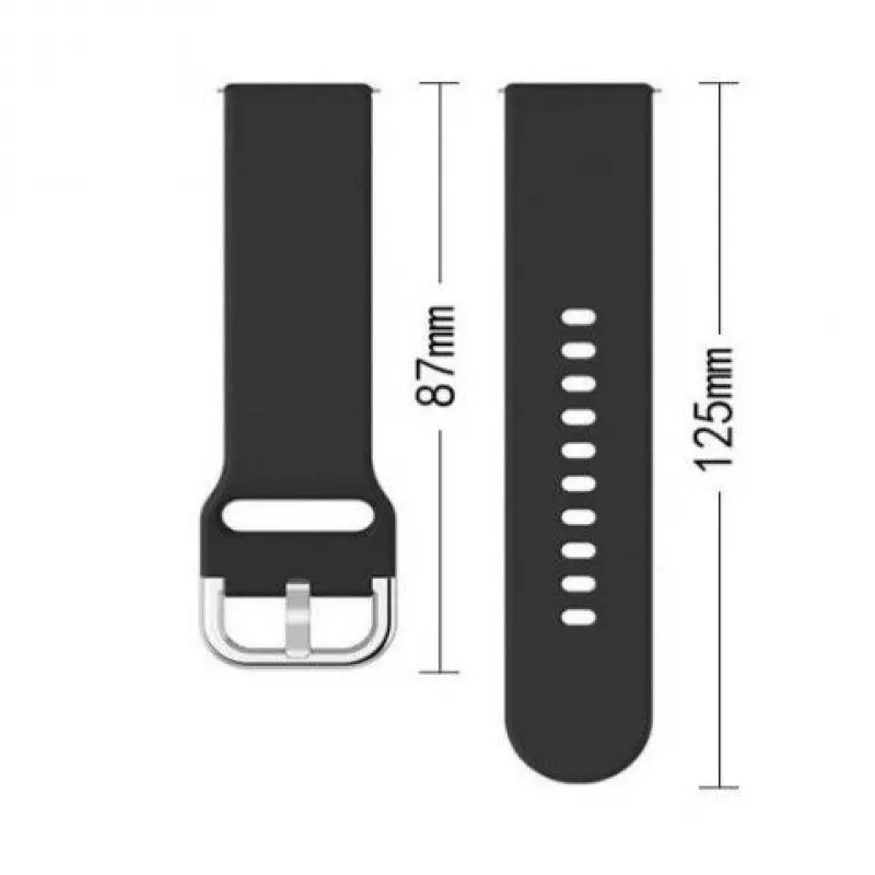 iLike Universal Strap TYS cinturino smartwatch 20mm nero