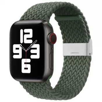iLike Watch 38/40/41mm Cinturino in tessuto intrecciato verde