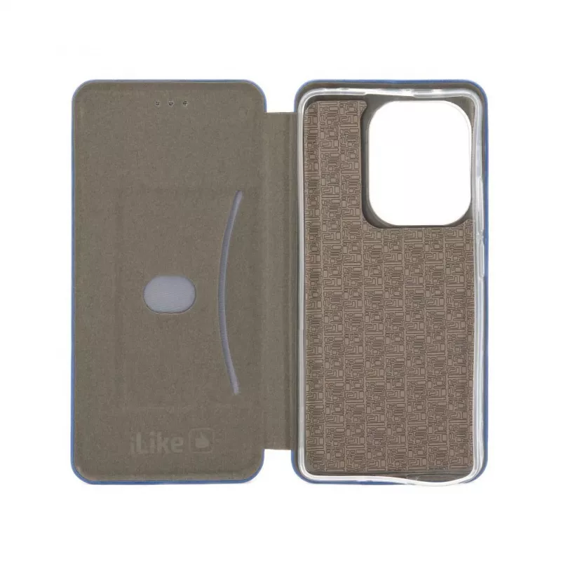 iLike Custodia a libro slim per Xiaomi Poco M6 Pro blu mezzanotte