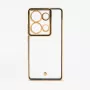 iLike Xiaomi Poco M6 Pro Cover posteriore protettiva ibrida TPU+PC con protezione fotocamera nero trasparente
