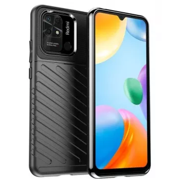 iLike Xiaomi Redmi 10C / Poco C40 Thunder Case cover flessibile corazzata nero