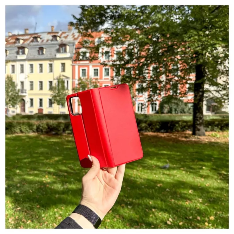 iLike Xiaomi Redmi 12 custodia a libro Slim rossa