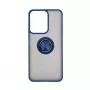 iLike Xiaomi Redmi 13C 5G Cover Ibrida con Anello Blu Scuro