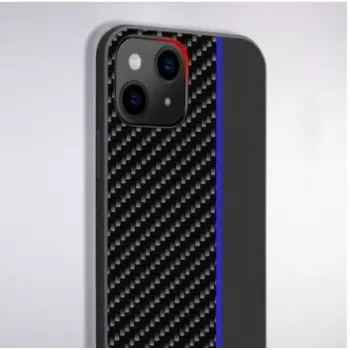 iLike Xiaomi Redmi 9C / 10A Custodia Tel Protect CARBON nero blu