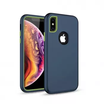 iLike Xiaomi Redmi Note 7 Defender Custodia solida 3in1 blu navy