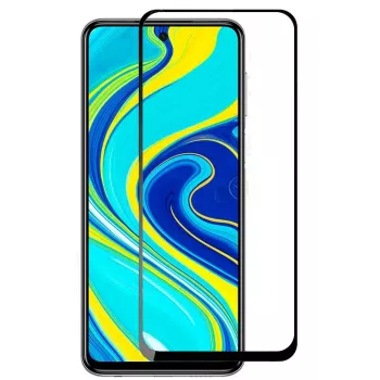 iLike Xiaomi Redmi Note 9 / Redmi 9T / Poco M3 Pellicola protettiva in vetro temperato full glue cornice nera