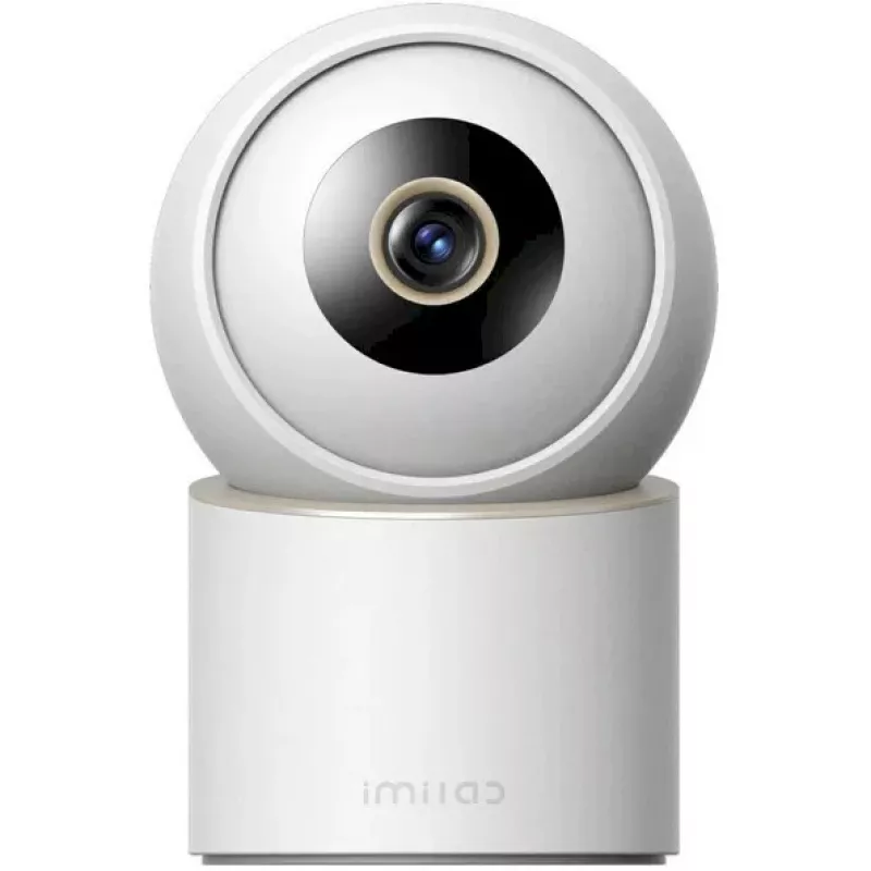 IMILAB C40 Telecamera di sicurezza per la casa, 2.5K QHD, rotazione 360°, visione notturna, bianca