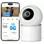 IMILAB C40 Telecamera di sicurezza per la casa, 2.5K QHD, rotazione 360°, visione notturna, bianca