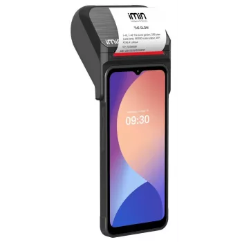 iMin Swift 1 Pro terminale POS mobile Android 13 da 6,5 pollici con 4GB/32GB, NFC, 4G LTE, IP54 MS115A002