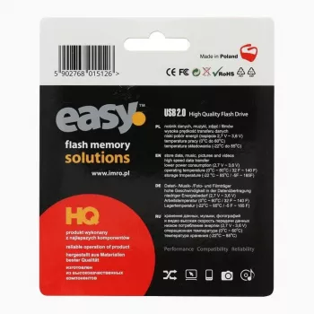 Imro IMRO pendrive EASY (ECO) 16GB USB 2.0 Flash Drive - nero