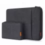Inateck 16 Borsa per laptop con custodia per accessori LB01006/S1, nero-grigio