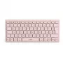 Inateck tastiera Bluetooth QWERTZ rosa - tastiera sottile e portatile per Windows, macOS, iOS, Android