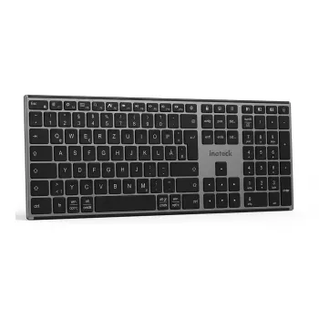INATECK Tastiera ergonomica wireless QWERTZ Grigio