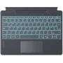 Inateck Surface Pro 8/9/X/11 tastiera – grigio, QWERTZ tedesco, retroilluminata con touchpad