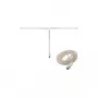 InLine antenna a dipolo FM con connettore femmina IEC, 75 Ohm, cavo 2 m, nero (46230)