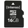 Intenso 16GB MicroSDHC Class 4 scheda di memoria con adattatore SD, fino a 21 MB/s velocità di lettura, nero