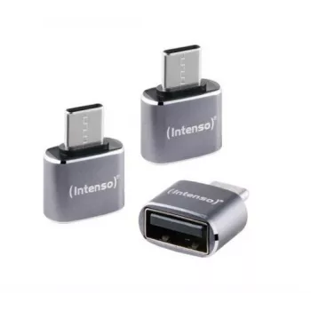 Intenso A480C adattatore USB-A a USB-C, USB 3.0, nero