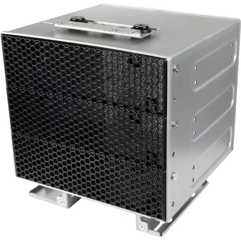 Inter-Tech IPC Staffa di montaggio ER-47045-2 - da 3,5 pollici a doppio SSD/HDD da 2,5 pollici, Nero