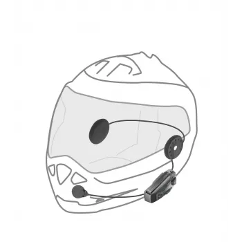 Interphone U-COM 8R Intercom moto 1600 m nero