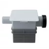 IVENSIS ISN32 Fossa biologica a incasso 100x100 - ABS bianco, scarico 32mm, sifone