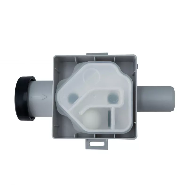 IVENSIS ISN32 Fossa biologica a incasso 100x100 - ABS bianco, scarico 32mm, sifone
