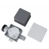 IVENSIS ISN32 Fossa biologica a incasso 100x100 - ABS bianco, scarico 32mm, sifone