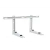 Ivensis IWL550 mensola a staffa pieghevole con binario di montaggio, 550 mm, bianco, acciaio verniciato a polvere