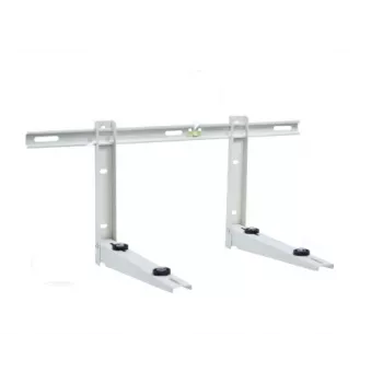 Ivensis IWL550 mensola a staffa pieghevole con binario di montaggio, 550 mm, bianco, acciaio verniciato a polvere