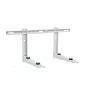 Ivensis IWL550 mensola a staffa pieghevole con binario di montaggio, 550 mm, bianco, acciaio verniciato a polvere