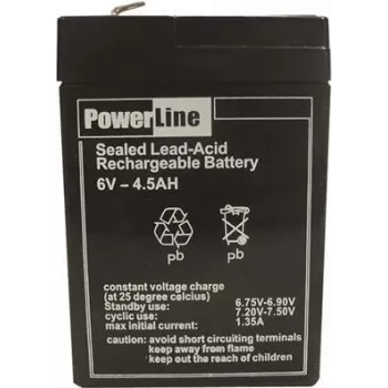 IVT batteria ricaricabile di ricambio 6V 4,5Ah per fari 87668 (300121)