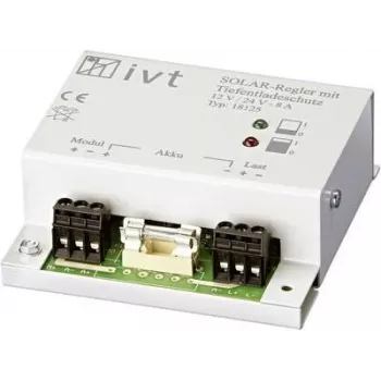 IVT regolatore di carica solare 12/24 V, 8 A, PWM