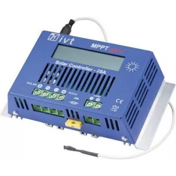 IVT regolatore di carica solare 12V/24V 20A MPPTplus 20A con display LCD 200036
